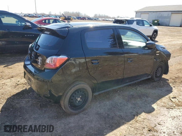 2021 Mitsubishi Mirage ES with VIN ML32AUHJ4MH005030, listed as a Copart auction lot 51743955 with 98,920 mi miles and Clean title. Bid and sale history available at DreamBid. Image 3.