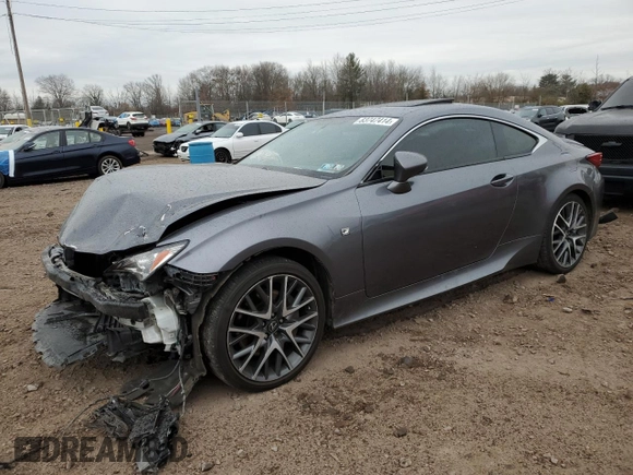 2017 Lexus RC with VIN JTHSM5BC6H5003385, listed as a Copart auction lot 83747414 with 76,861 mi miles and Salvage Title. Bid and sale history available at carsss.com. Image 1.