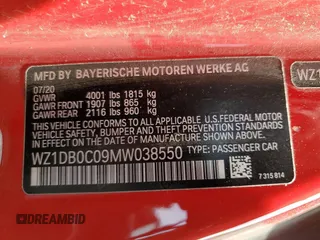 2021 Toyota Supra 3.0 z VIN WZ1DB0C09MW038550, wystawiony jako Copart lot #58066195 z przebiegiem Nie podano mil oraz Tytuł czysty. Historia ofert i sprzedaży dostępna na DreamBid. Obrazek 13.