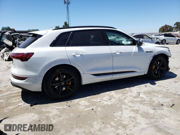 2023 Audi e-tron Chronos with VIN WA1VABGE3PB007985, listed as a Copart auction lot 63577913 with 7,366 mi miles and . Bid and sale history available at DreamBid. Image 3.