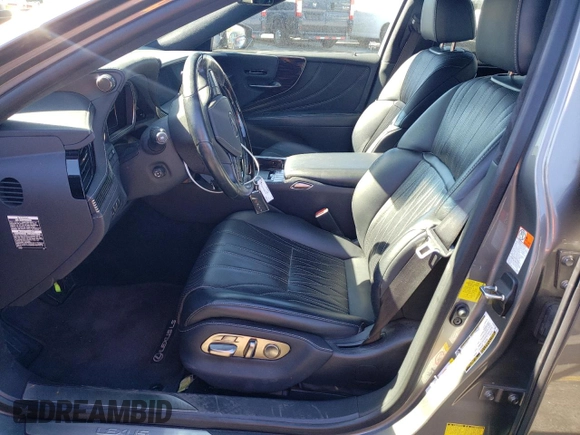 2018 Lexus LS with VIN JTHBYLFF1J5000266, listed as a Copart auction lot 77130624 with 36,312 mi miles and Salvage title. Bid and sale history available at DreamBid. Image 7.