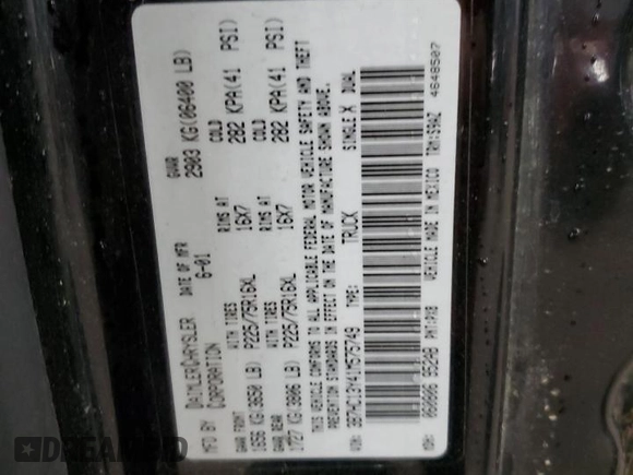 2001 Dodge 1500 with VIN 3B7HC13Y41M575749, listed as a Copart auction lot 52091995 with 228,308 mi miles and Salvage Title. Bid and sale history available at carsss.com. Image 13.