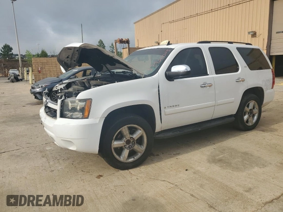 2008 Chevrolet Tahoe LTZ with VIN 1GNFC13J38R103830, listed as a Copart auction lot 53938025 with 161,942 mi miles and Salvage title. Bid and sale history available at DreamBid. Image 1.