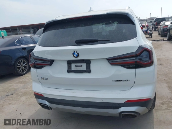 2023 BMW X3 sDrive30i with VIN 5UX43DP07P9P65068, listed as a IAAI auction lot 41935656 with 23,919 mi miles and . Bid and sale history available at DreamBid. Image 17.