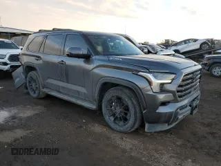 2023 Toyota Sequoia SR5 with VIN 7SVAAABA6PX016515, listed as a Copart auction lot 88431885 with 27,438 mi miles and Salvage Title. Bid and sale history available at carsss.com. Image 4.