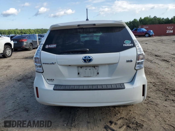 2012 Toyota Prius Two with VIN JTDZN3EU5C3113077, listed as a Copart auction lot 56707505 with 229,522 mi miles and Clean Title. Bid and sale history available at DreamBid. Image 6.