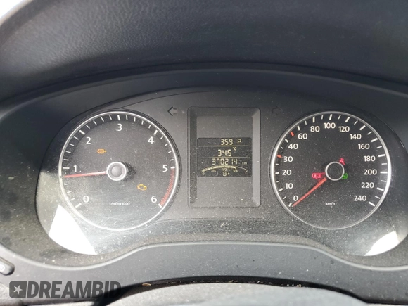 2012 Volkswagen Jetta Comfortline with VIN 3VWDL7AJ0CM375068, listed as a Copart auction lot 57349685 with 370,214 mi miles and Salvage title. Bid and sale history available at DreamBid. Image 9.