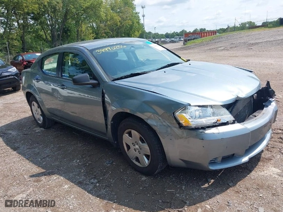 2010 Dodge Avenger SXT with VIN 1B3CC4FD4AN170390, listed as a IAAI auction lot 39990256 with 152,711 mi miles. Bid and sale history available at carsss.com. Image 1.