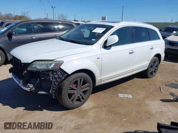 2014 Audi Q7 3.0T Premium Plus with VIN WA1LGAFEXED000843, listed as a IAAI auction lot 41728585 with 169,033 mi miles. Bid and sale history available at carsss.com. Image 2.