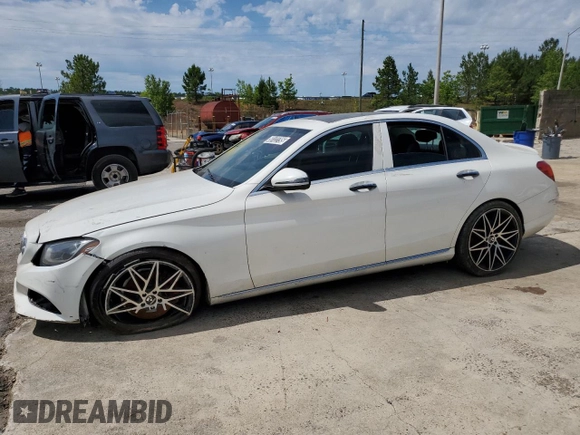 2017 Mercedes-Benz C 300 with VIN WDDWF4JB7HR247545, listed as a Copart auction lot 58122795 with 86,905 mi miles and Clean title. Bid and sale history available at DreamBid. Image 1.