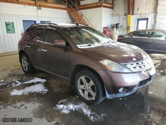 2003 Nissan Murano SL with VIN JN8AZ08W53W212661, listed as a Copart auction lot 88553385 with 167,319 mi miles and Clean Title. Bid and sale history available at carsss.com. Image 4.