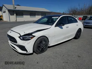 2024 Mercedes-Benz C 300 with VIN W1KAF4HB3RR204628, listed as a Copart auction lot 48146225 with 3,282 mi miles and Salvage Title. Bid and sale history available at DreamBid. Image 1.