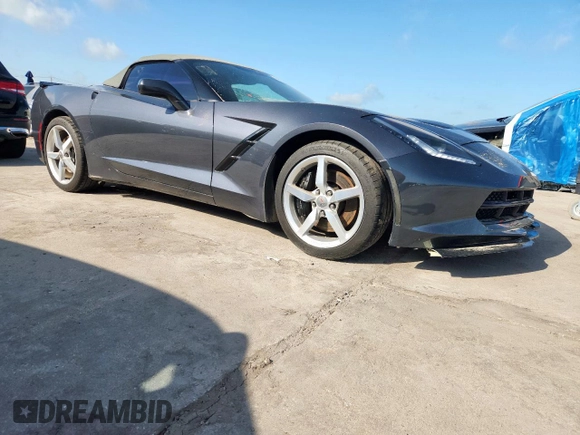 2014 Chevrolet Corvette Z51 2LT with VIN 1G1YJ3D77E5123886, listed as a Copart auction lot 64612555 with 91,136 mi miles and Clean title. Bid and sale history available at DreamBid. Image 4.