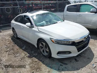 2018 Honda Accord EX-L with VIN 1HGCV2F58JA009037, listed as a IAAI auction lot 42001136 with 80,322 mi miles and . Bid and sale history available at DreamBid. Image 1.