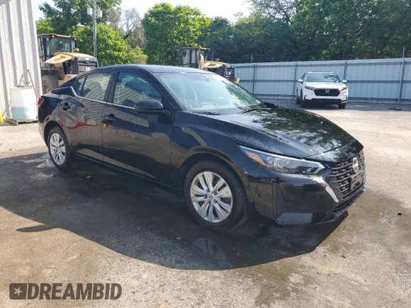 2024 Nissan Sentra S with VIN 3N1AB8BVXRY324049, listed as a Copart auction lot 59855955 with 4,509 mi miles and Salvage title. Bid and sale history available at DreamBid. Image 4.