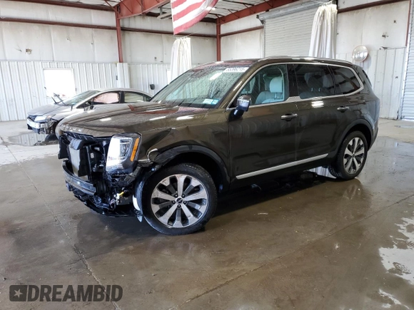 2022 Kia Telluride S with VIN 5XYP6DHC2NG285465, listed as a Copart auction lot 55396215 with 36,548 mi miles and Salvage title. Bid and sale history available at DreamBid. Image 1.