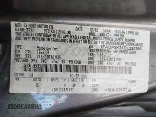 2013 Ford Focus SE with VIN 1FADP3K21DL220268, listed as a IAAI auction lot 41696862 with 118,306 mi miles and . Bid and sale history available at DreamBid. Image 9.