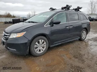 2015 Honda Odyssey EX-L with VIN 5FNRL5H67FB114687, listed as a Copart auction lot 51413005 with 90,621 mi miles and Salvage Title. Bid and sale history available at carsss.com. Image 1.