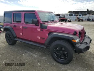 2022 Jeep Wrangler Unlimited Sport S with VIN 1C4HJXDG7NW131012, listed as a Copart auction lot 78890634 with 28,639 mi miles and Salvage Title. Bid and sale history available at carsss.com. Image 4.