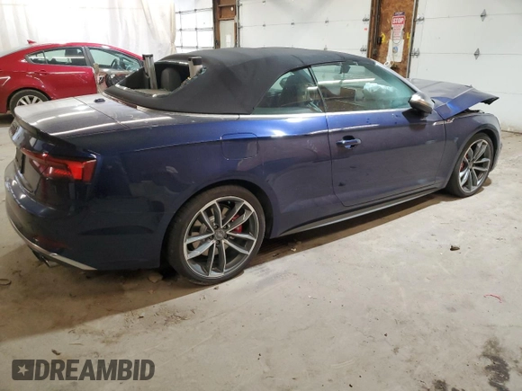 2018 Audi S5 Prestige z VIN WAU24GF58JN005912, wystawiony jako Copart lot #78801814 z przebiegiem Nie podano mil oraz Szkoda całkowita • Salvage title. Historia ofert i sprzedaży dostępna na DreamBid. Obrazek 3.