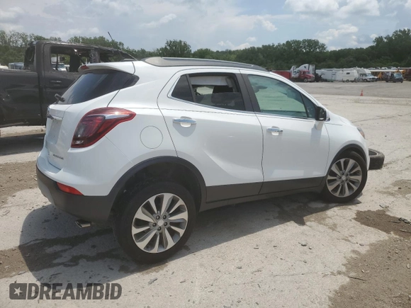 2017 Buick Encore Preferred with VIN KL4CJASB8HB238512, listed as a Copart auction lot 61599505 with 70,439 mi miles and Salvage title. Bid and sale history available at DreamBid. Image 3.