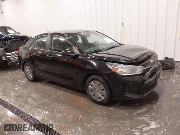 2020 Kia Rio LX with VIN 3KPA24AD1LE308880, listed as a IAAI auction lot 41827075 with 52,070 mi miles. Bid and sale history available at carsss.com. Image 1.