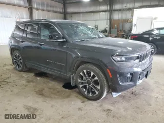 2024 Jeep Grand Cherokee Overland with VIN 1C4RJHDG9RC697450, listed as a Copart auction lot 54215594 with 3,529 mi miles and Salvage Title. Bid and sale history available at carsss.com. Image 4.