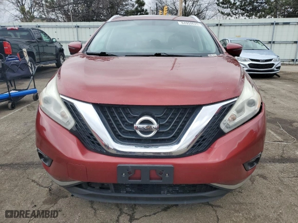 2016 Nissan Murano S with VIN 5N1AZ2MH4GN123640, listed as a Copart auction lot 44959625 with 159,739 mi miles and Salvage Title. Bid and sale history available at carsss.com. Image 5.