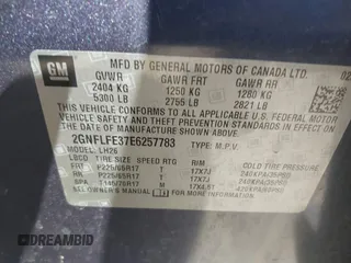 2014 Chevrolet Equinox LT with VIN 2GNFLFE37E6257783, listed as a IAAI auction lot 41770995 with 130,884 mi miles. Bid and sale history available at carsss.com. Image 9.