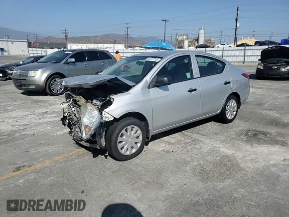 2012 Nissan Versa S with VIN 3N1CN7AP1CL939333, listed as a Copart auction lot 62337705 with 38,037 mi miles and Salvage title. Bid and sale history available at DreamBid. Image 13.