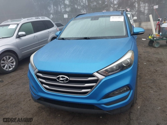 2017 Hyundai Tucson SE Plus with VIN KM8J33A42HU410216, listed as a IAAI auction lot 41337805 with 63,515 mi miles. Bid and sale history available at carsss.com. Image 12.