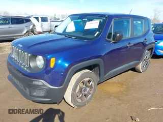 2016 Jeep Renegade Sport with VIN ZACCJBAW1GPC59187, listed as a IAAI auction lot 41699358 with 121,151 mi miles. Bid and sale history available at carsss.com. Image 17.