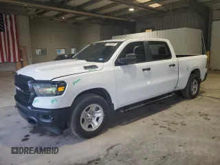 2023 Ram 1500 Tradesman z VIN 1C6SRFNT1PN537324, wystawiony jako Copart lot #57400495 z przebiegiem 14 750 mil mil oraz Szkoda całkowita • Salvage title. Historia ofert i sprzedaży dostępna na DreamBid. Obrazek 1.