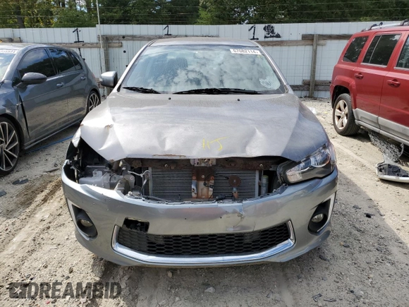 2017 Mitsubishi Lancer ES with VIN JA32U2FUXHU006023, listed as a Copart auction lot 67082114 with 11,638 mi miles and Non Repairable. Bid and sale history available at carsss.com. Image 5.