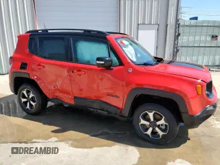2022 Jeep Renegade Trailhawk with VIN ZACNJDC10NPN89886, listed as a Copart auction lot 59146314 with 24,308 mi miles and Non Repairable. Bid and sale history available at DreamBid. Image 4.