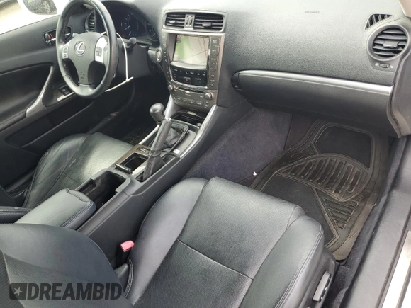 2012 Lexus IS 250 C with VIN JTHFF2C23C2524901, listed as a Copart auction lot 53550135 with 67,652 mi miles and Salvage title. Bid and sale history available at DreamBid. Image 8.