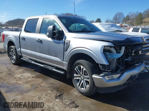 2021 Ford F-150 XL with VIN 1FTEW1EP2MFC44056, listed as a IAAI auction lot 41716105 with 58,979 mi miles and . Bid and sale history available at DreamBid. Image 1.