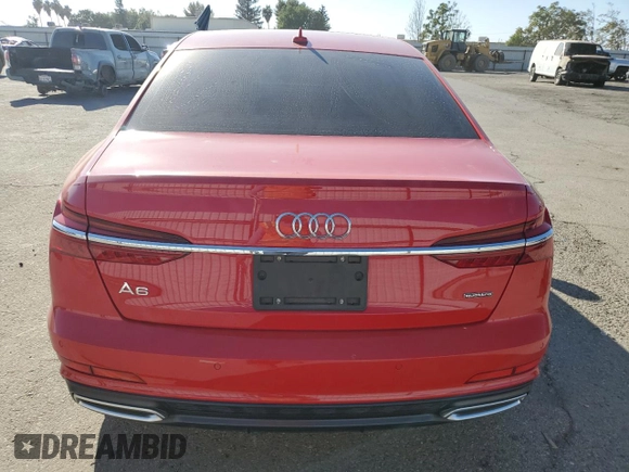 2019 Audi A6 Premium with VIN WAUK2AF25KN069576, listed as a Copart auction lot 75137094 with 0 mi miles and Salvage Title. Bid and sale history available at carsss.com. Image 6.