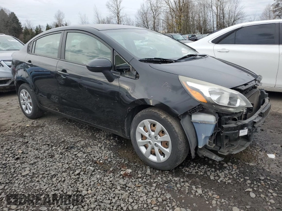 2013 Kia Rio LX with VIN KNADM4A30D6207753, listed as a Copart auction lot 85595694 with 63,062 mi miles and Salvage Title. Bid and sale history available at carsss.com. Image 4.