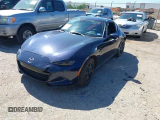 2021 Mazda MX-5 Miata Grand Touring with VIN JM1NDAM7XM0455743, listed as a IAAI auction lot 42067373 with 28,255 mi miles and . Bid and sale history available at DreamBid. Image 17.