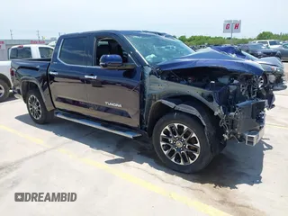 2023 Toyota Tundra Limited with VIN 5TFJA5DB9PX117183, listed as a IAAI auction lot 42352970 with 15,082 mi miles and . Bid and sale history available at DreamBid. Image 1.