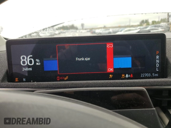 2022 Ford Mustang Mach-E Premium with VIN 3FMTK3R71NMA31671, listed as a Copart auction lot 43791535 with 22,703 mi miles and Salvage Title. Bid and sale history available at DreamBid. Image 9.