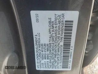 2023 Acura Integra Technology with VIN 19UDE4G70PA000728, listed as a Copart auction lot 55433275 with 49,242 mi miles and Non repairable. Bid and sale history available at DreamBid. Image 13.