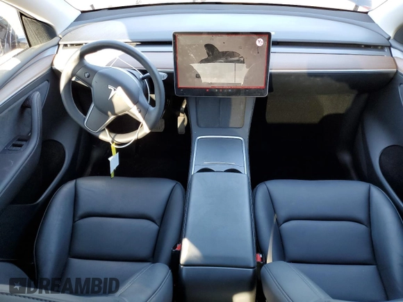 2024 Tesla Model Y with VIN 7SAYGDED3RF151031, listed as a Copart auction lot 49494165 with 7,503 mi miles and Salvage Title. Bid and sale history available at DreamBid. Image 8.