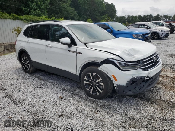 2024 Volkswagen Tiguan S с VIN 3VVRB7AX1RM073069, выставлен на аукционе Copart как лот 60678645 с пробегом 6 583 миль миль и Чистый • Clean title. История ставок и продаж доступна на DreamBid. Изображение 4.