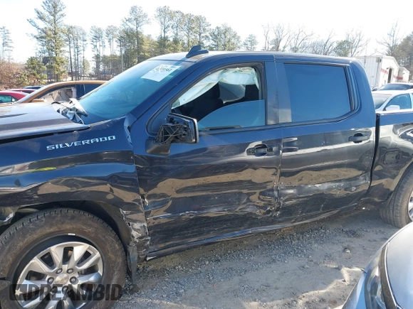 2022 Chevrolet Silverado 1500 Custom with VIN 1GCPDBEK0NZ604529, listed as a IAAI auction lot 41339561 with 29,697 mi miles. Bid and sale history available at carsss.com. Image 14.