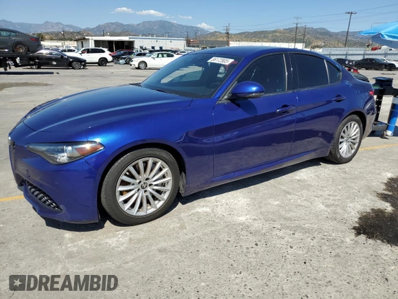 2022 Alfa Romeo Giulia with VIN ZARFAMAN6N7655650, listed as a Copart auction lot 56172805 with 28,619 mi miles and Salvage title. Bid and sale history available at DreamBid. Image 1.