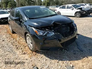 2020 Nissan Versa S with VIN 3N1CN8DVXLL841787, listed as a Copart auction lot 48344605 with 96,828 mi miles and Salvage Title. Bid and sale history available at carsss.com. Image 10.