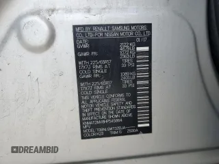 2017 Nissan Rogue S with VIN KNMAT2MV8HP545864, listed as a Copart auction lot 61584795 with Not provided miles and Salvage title. Bid and sale history available at DreamBid. Image 13.