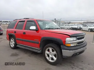 2001 Chevrolet Tahoe LS with VIN 1GNEK13T31J281614, listed as a IAAI auction lot 41841131 with 1 mi miles. Bid and sale history available at carsss.com. Image 1.